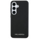 Karl Lagerfeld Saffiano Full Wrapped Elongated Metal Logo MagSafe Case for Samsung Galaxy S25 - Black