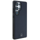 Mercedes Leather Debossed Lines MagSafe Case for Samsung Galaxy S25 Ultra - Blue