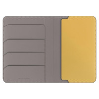 Uniq Belmont RFID Blocking Passport Case - Grey/Yellow