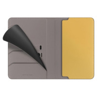 Uniq Belmont RFID Blocking Passport Case - Grey/Yellow