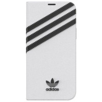 Adidas OR Booklet Case PU for iPhone 12 / 12 Pro 6.1" - white and black