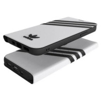 Adidas OR Booklet Case PU for iPhone 12 / 12 Pro 6.1" - white and black