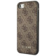 Guess 4G Metal Gold Logo Case for iPhone SE 2022 / 2020 / 7 / 8 - Brown