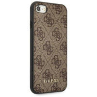 Guess 4G Metal Gold Logo Case for iPhone SE 2022 / 2020 / 7 / 8 - Brown