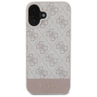 Guess 4G Bottom Stripe Case for iPhone 16 Plus 6.7" - Pink