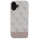 Guess 4G Bottom Stripe Case for iPhone 16 Plus 6.7" - Pink
