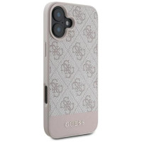 Guess 4G Bottom Stripe Case for iPhone 16 Plus 6.7" - Pink