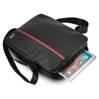BMW Carbon / Red Stripe 8" Tablet Bag - Black