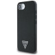 Guess Grained Triangle MagSafe case for iPhone 16e - black