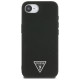 Guess Grained Triangle MagSafe case for iPhone 16e - black