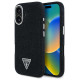 Guess Denim Triangle Logo MagSafe case for iPhone 16 - black