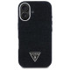 Guess Denim Triangle Logo MagSafe case for iPhone 16 - black