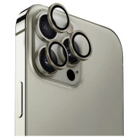Uniq Optix Aluminum Camera Lens Protector iPhone 16 Pro / 16 Pro Max with applicator - titanium