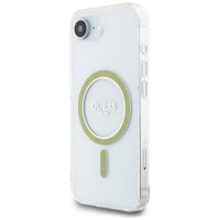 Guess IML Glitter Circle MagSafe iPhone 16e Case - Clear