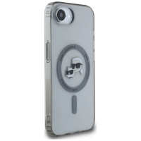 Karl Lagerfeld IML Metal Karl & Choupette Heads MagSafe iPhone 16e Case - Black