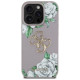 Guess Grained Roses Big 4G Logo iPhone 16 Pro Max Case - Purple