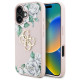Guess Grained Roses Big 4G logo iPhone 16 case - pink