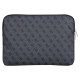 Guess Sleeve 4G Zipper Pocket Triangle Logo 14" Laptop Bag - Black