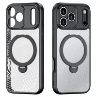 Dux Ducis Aimo Mag Case with Magnetic Ring and Stand for iPhone 17 Pro Max - Black