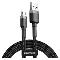 Baseus Cafule Cable CAMKLF-AG1 USB-A / micro USB 2.4A 0.5 m - black-gray