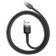 Baseus Cafule Cable CAMKLF-AG1 USB-A / micro USB 2.4A 0.5 m - black-gray
