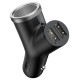Baseus Y Type Car Charger car charger 2x USB + cigarette lighter socket 3.4A black (CCALL-YX01)