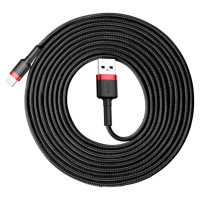 Baseus Cafule USB-A / Lightning 2A QC 3.0 cable 3 m - black and red