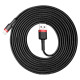 Baseus Cafule USB-A / Lightning 2A QC 3.0 cable 3 m - black and red