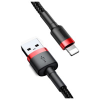 Baseus Cafule USB-A / Lightning 2A QC 3.0 cable 3 m - black and red