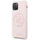 Guess GUHCN58LS4GLP iPhone 11 Pro light pink/light pink hard case Silicone 4G Tone On Tone