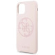 Guess GUHCN58LS4GLP iPhone 11 Pro light pink/light pink hard case Silicone 4G Tone On Tone