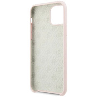 Guess GUHCN58LS4GLP iPhone 11 Pro light pink/light pink hard case Silicone 4G Tone On Tone