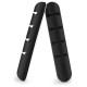 Ugreen 30762 self-adhesive organizer for 4 cables - black (2 pcs.)