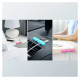 Ugreen 30762 self-adhesive organizer for 4 cables - black (2 pcs.)