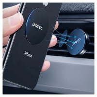 Ugreen LP123 30836 round metal plates for magnetic phone holders - black (2 pcs.)
