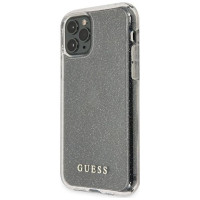 Guess GUHCN65PCGLSI iPhone 11 Pro Max silver/silver hard case Glitter
