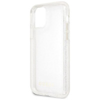Guess GUHCN65PCGLSI iPhone 11 Pro Max silver/silver hard case Glitter