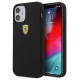 Ferrari FESSIHCP12SBK iPhone 12 mini 5.4" black/black hardcase On Track Silicone