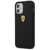 Ferrari FESSIHCP12SBK iPhone 12 mini 5.4" black/black hardcase On Track Silicone