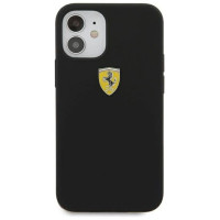 Ferrari FESSIHCP12SBK iPhone 12 mini 5.4" black/black hardcase On Track Silicone