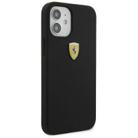 Ferrari FESSIHCP12SBK iPhone 12 mini 5.4" black/black hardcase On Track Silicone