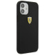 Ferrari FESSIHCP12SBK iPhone 12 mini 5.4" black/black hardcase On Track Silicone