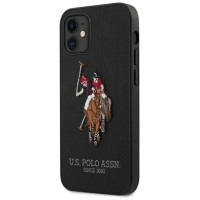 U.s. Polo Assn. US Polo USHCP12SPUGFLBK iPhone 12 mini 5,4" czarny/black Polo Embroidery Collection