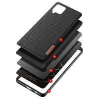 Dux Ducis Fino case covered with nylon material for Samsung Galaxy A42 5G black