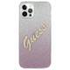 Guess GUHCP12LPCUGLSPI iPhone 12 Pro Max 6.7" pink/pink hardcase Glitter Gradient Script