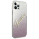 Guess GUHCP12LPCUGLSPI iPhone 12 Pro Max 6.7" pink/pink hardcase Glitter Gradient Script