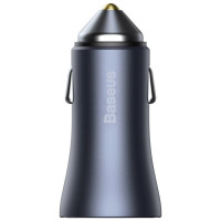 Baseus Golden Contactor Pro car charger USB-C / USB-A 40W PD QC 4+ SCP FCP AFC + cable - gray