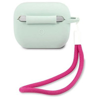 Guess GUACAPLSVSBF AirPods Pro cover blue fuchsia/blue fuschia Silicone Vintage
