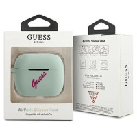Guess GUACAPLSVSBF AirPods Pro cover blue fuchsia/blue fuschia Silicone Vintage