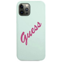 Guess GUHCP12LLSVSBF iPhone 12 Pro Max 6.7" blue fuchsia/blue fuschia hardcase Silicone Vintage